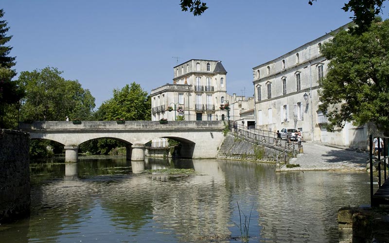 Abords de la Seugne à Jonzac